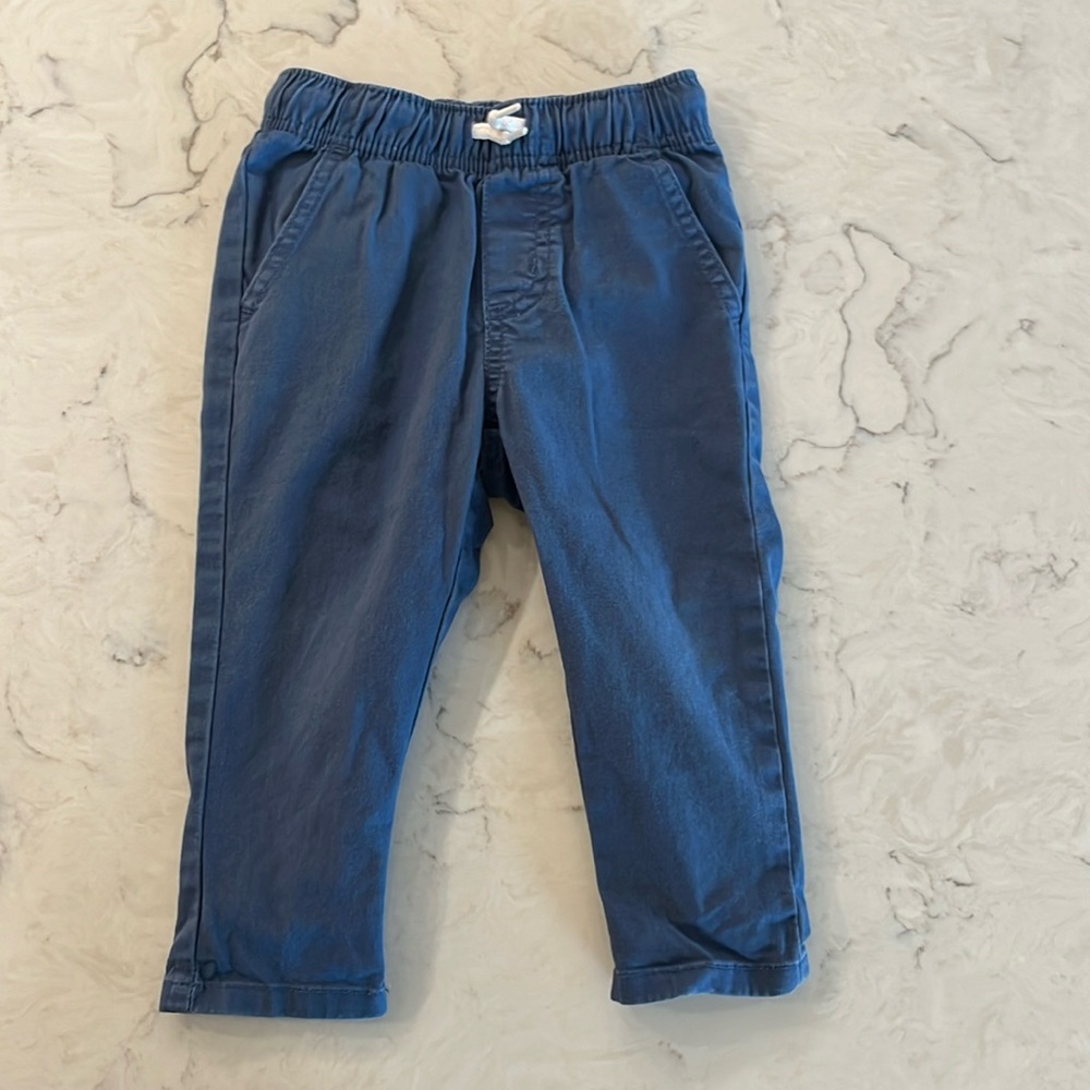 Old Navy Tapered Pull-On Pants for Toddler Boy - Blue - 12-18M